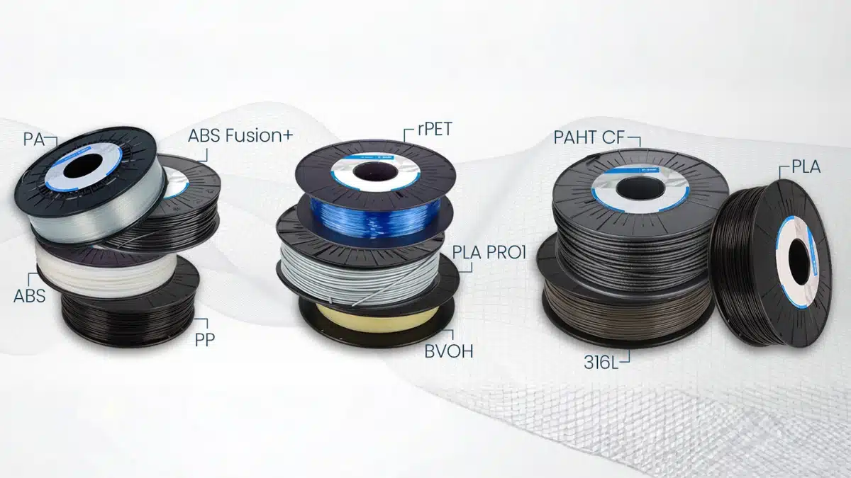 PA, ABS, PP, rPET, PLA, BVOH, PAHT CF ve 316L gibi profesyonel 3D yazıcı filament çeşitleri – Basaran Tech 3D malzemeleri