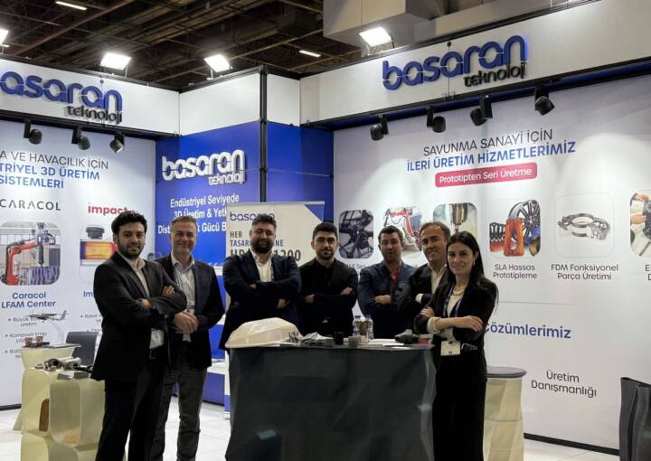 Başaran Teknoloji’nin SAHA EXPO 2026 fuar standında eklemeli imalat ve endüstriyel üretim çözümlerini tanıttığı anlar